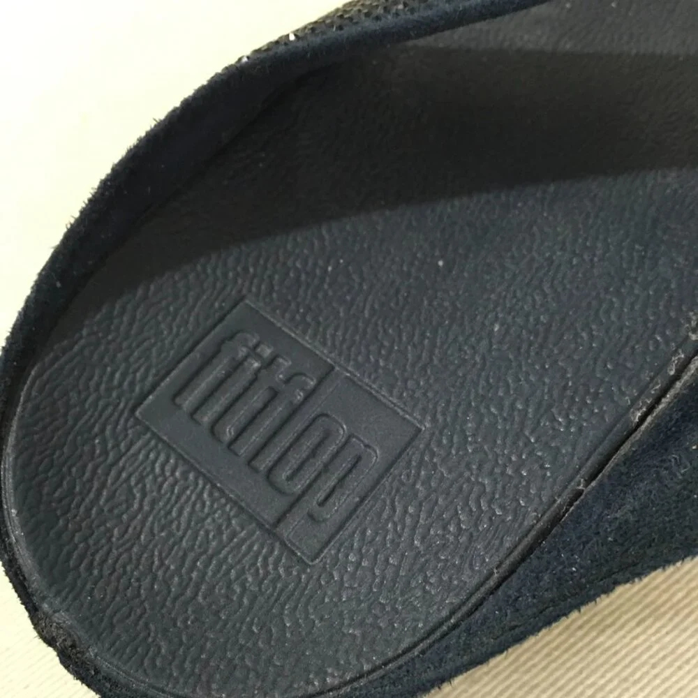 Fitflop LuLu Blue Glitz Sandal